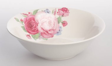 kase ya da arka plan üzerinde seramik tabak.