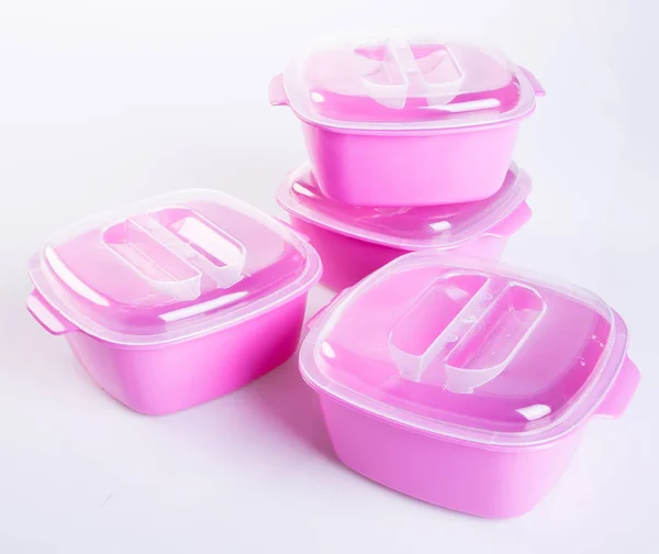 Lebensmittelbehälter oder Plastikbehälter für Lebensmittel. — Stockfoto