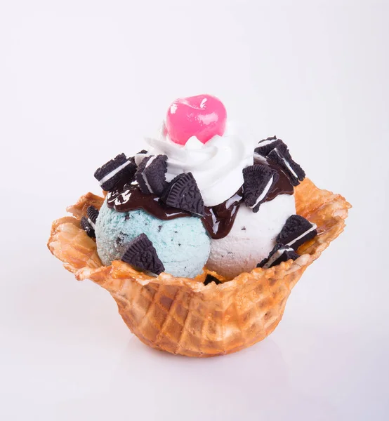 Морозиво з вафелькою — стокове фото