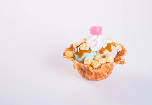 Misurino del gelato o gelato misto misurini gelato sul backgroun — Foto Stock