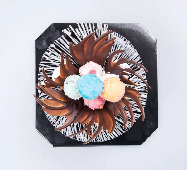 kek ya da pasta dondurma arka plan üzerinde.