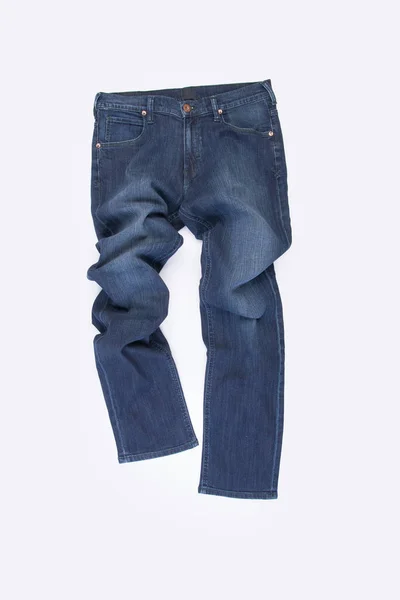 Джинси або блакитні джинси на фоні . — стокове фото