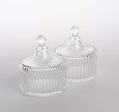 kavanoz veya kristal kavanozun arka planda.