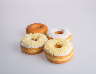 çörek veya arka planda lezzetli çörek.