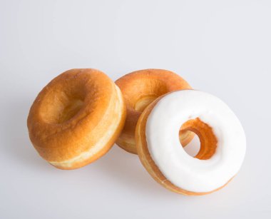 çörek veya arka planda lezzetli çörek.