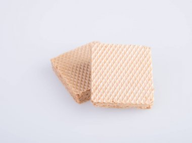 gofret veya arka planda gofret bisküvi.