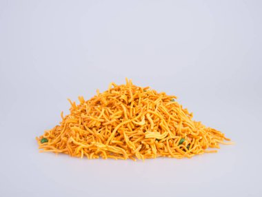 murukku veya geleneksel Hint snack chakli ve chakali backgr üzerinde