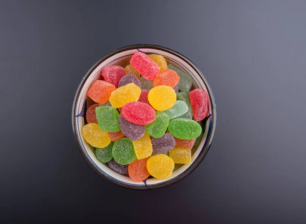 Godis eller gelé godis på bakgrunden. — Stockfoto