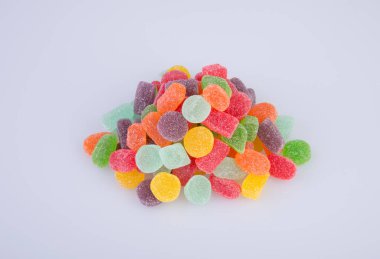 şeker ya da jöle şekerler arka planda.