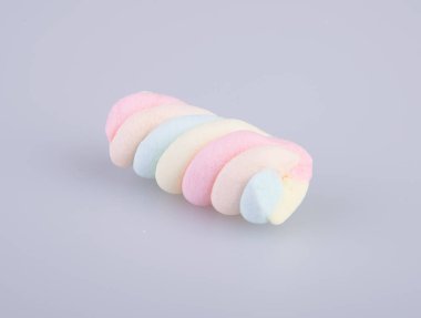 marshmallow veya şekerleme şeker arka planda.