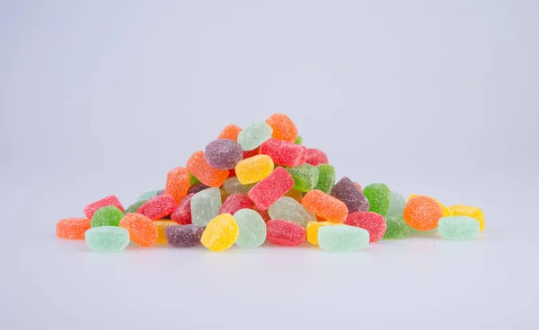 Cukorka vagy zselés cukorka a háttérben. — Stock Fotó