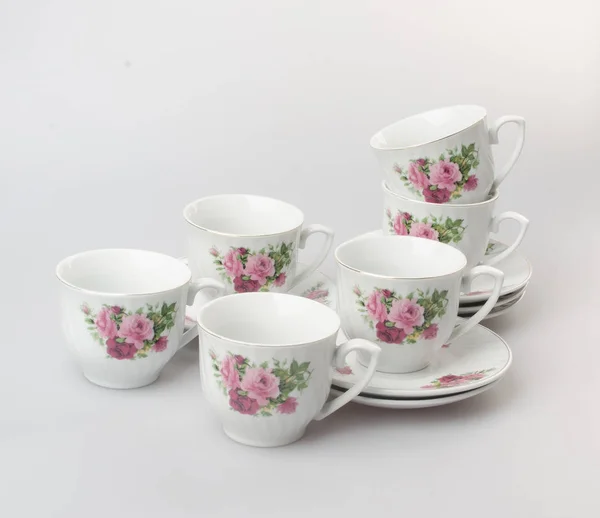 Teetasse oder Teetasse auf einem Hintergrund. — Stockfoto