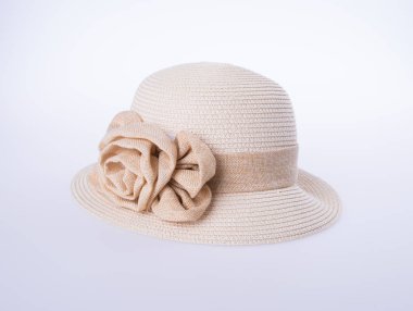 Bayan ya da çiçek ile oldukça hasır şapka şapka.