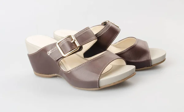 Shoe or female fashion sandal on background. — Stock Photo, Image