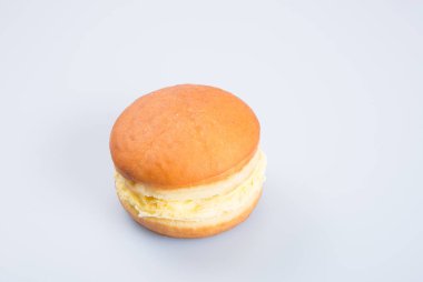 bir arka plan üzerinde Burger veya yumurta burger.