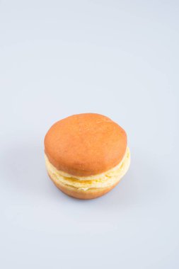 bir arka plan üzerinde Burger veya yumurta burger.