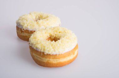 çörek veya arka planda lezzetli çörek.