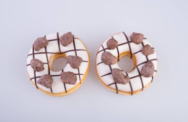 çörek veya arka planda lezzetli çörek.