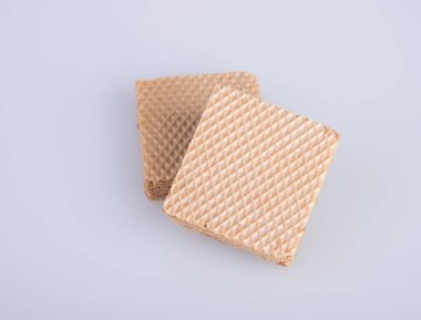 gofret veya arka planda gofret bisküvi.