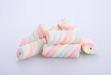 marshmallow veya şekerleme şeker arka planda.