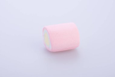 marshmallow veya şekerleme şeker arka planda.