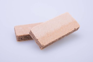 gofret veya arka planda gofret bisküvi.