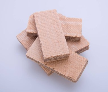 gofret veya arka planda gofret bisküvi.