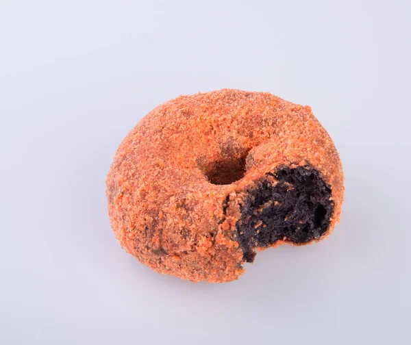 Donut ou saboroso donut no fundo . — Fotografia de Stock