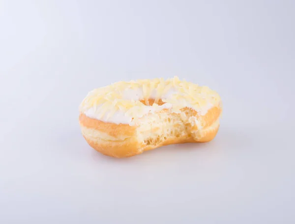 Donut lub smaczne pączki na tle. — Zdjęcie stockowe