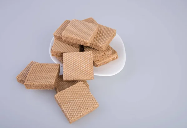 Hostien oder Waffelkekse auf dem Hintergrund. — Stockfoto