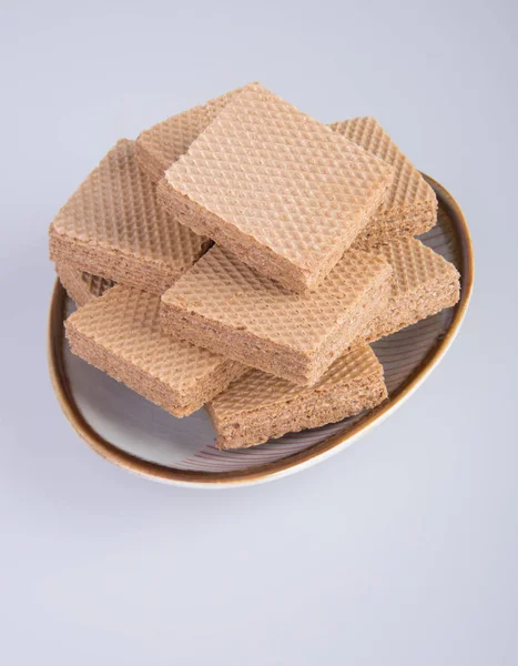 Wafer or wafer biscuit on the background. — Stock Photo, Image