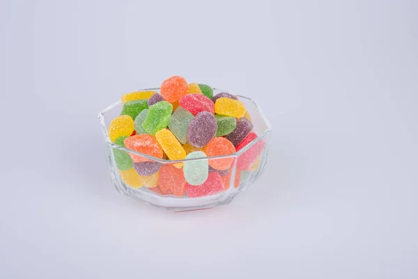 Caramelle o caramelle gelatina sullo sfondo . — Foto Stock