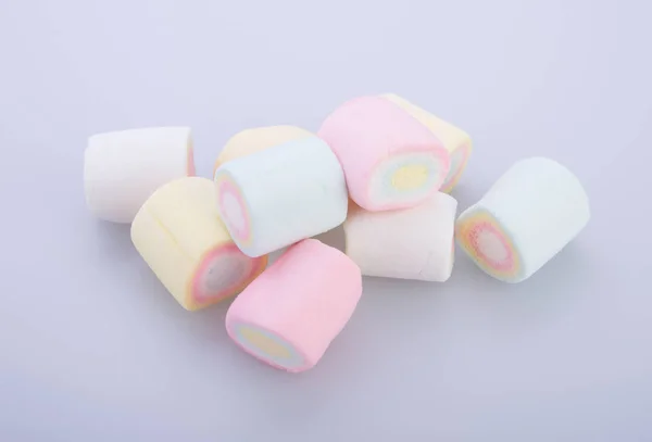 Marshmallows or marshmallows candy on the background. — Stock Photo, Image