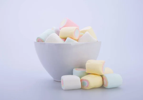 Marshmallows ou doces de marshmallows no fundo . — Fotografia de Stock