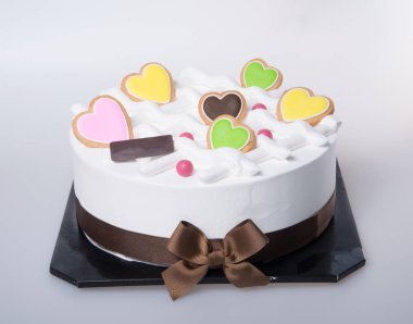 valentino gün veya dondurma kek pasta.