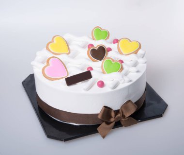 valentino gün veya dondurma kek pasta.