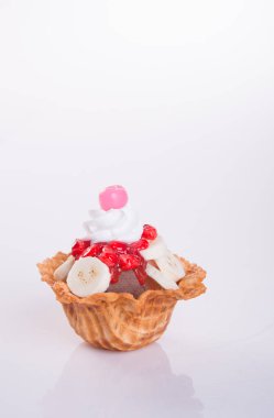 dondurma kaşık veya karışık dondurma kaşık toz dondurma arka plan üzerinde