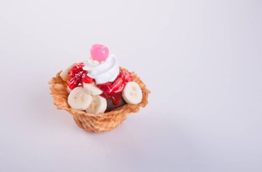 dondurma kaşık veya karışık dondurma kaşık toz dondurma arka plan üzerinde