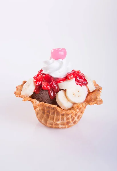 아이스크림 배경에 혼합된 아이스크림 아이스크림 — 스톡 사진