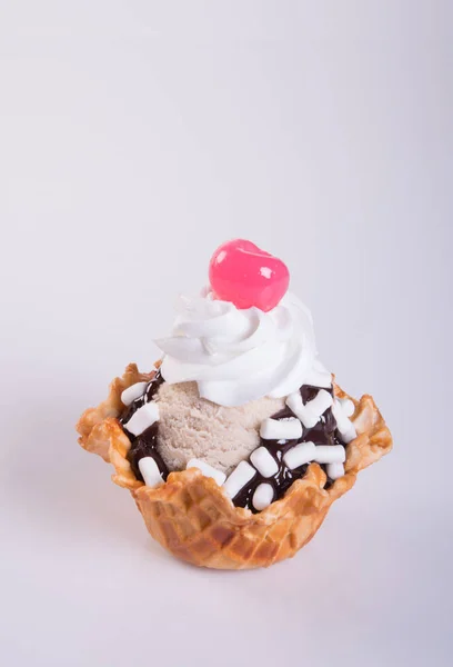 Мороженое Мороженое Шоколадным Мороженым — стоковое фото