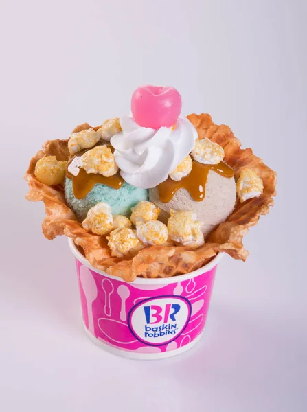 Singapur - 25 2015 sie Baskin Robbins Lody lody. — Zdjęcie stockowe