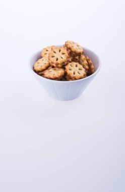 arka plan üzerinde doldurma ile kurabiye bisküvi