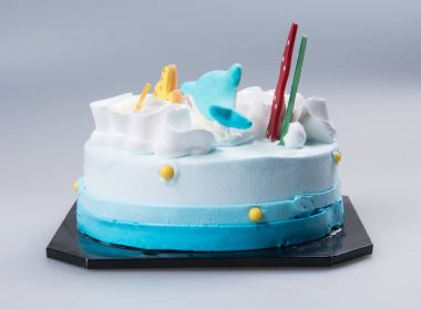 pasta ya da kek için tatil bir arka plan üzerinde.