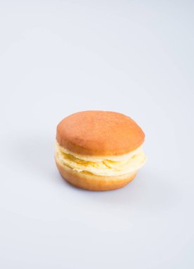 bir arka plan üzerinde Burger veya yumurta burger.