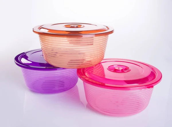 Food Container or Plastic food storage containers. — Stock Photo, Image