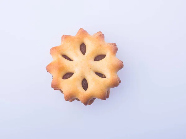 Galletas de galletas con relleno en el fondo —  Fotos de Stock