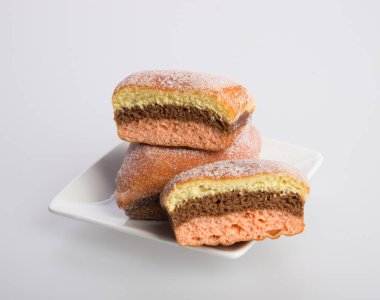 bir arka plan üzerinde çörek veya şeker çörek