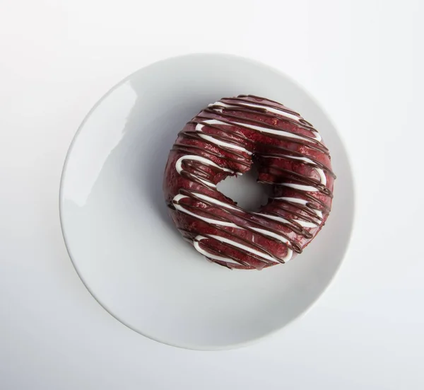 Donut Oder Frischer Donut Auf Einem Hintergrund — Stockfoto