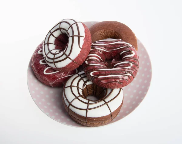 Donut Eller Färsk Donut Bakgrund — Stockfoto