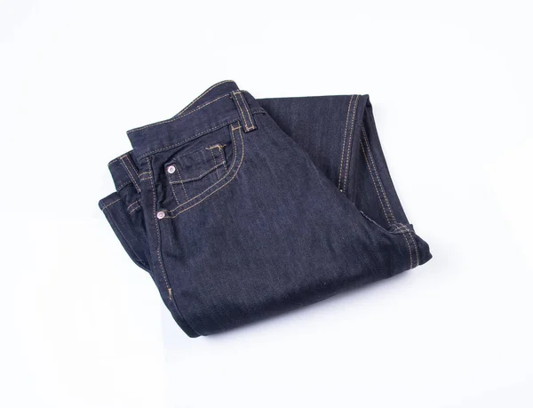 Jeans Jeans Blu Uno Sfondo — Foto Stock